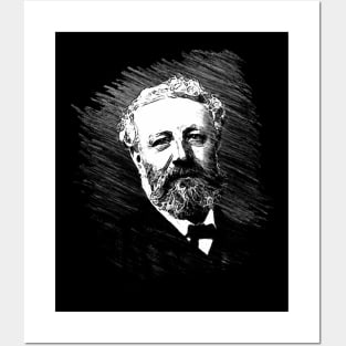 Science Fiction Visionary - Jules Verne Portrait 1 Posters and Art